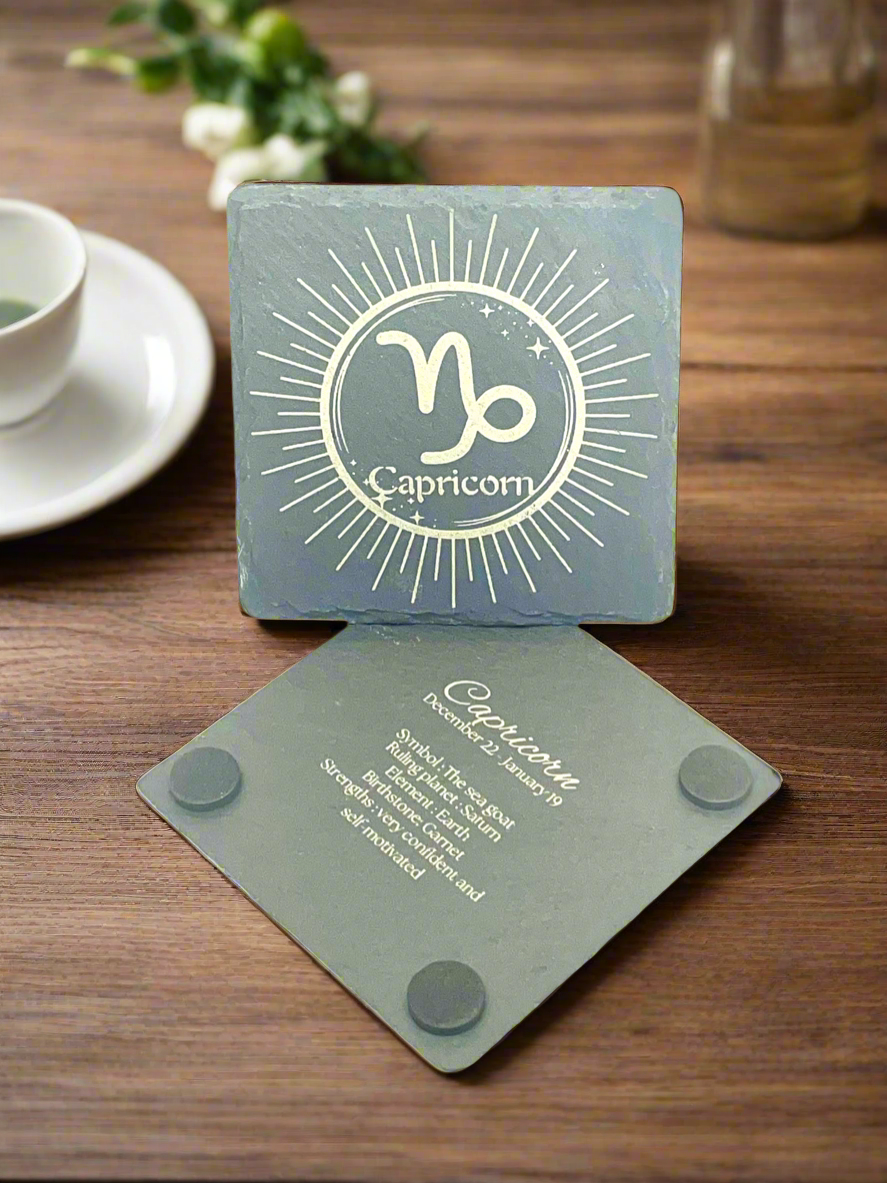 Capricorn (Slate Coaster)