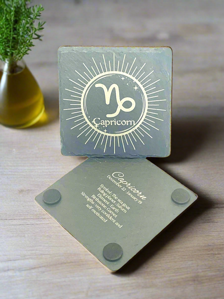 Capricorn (Slate Coaster)