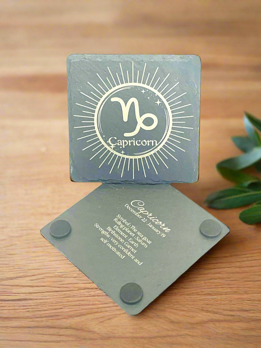 Capricorn (Slate Coaster)