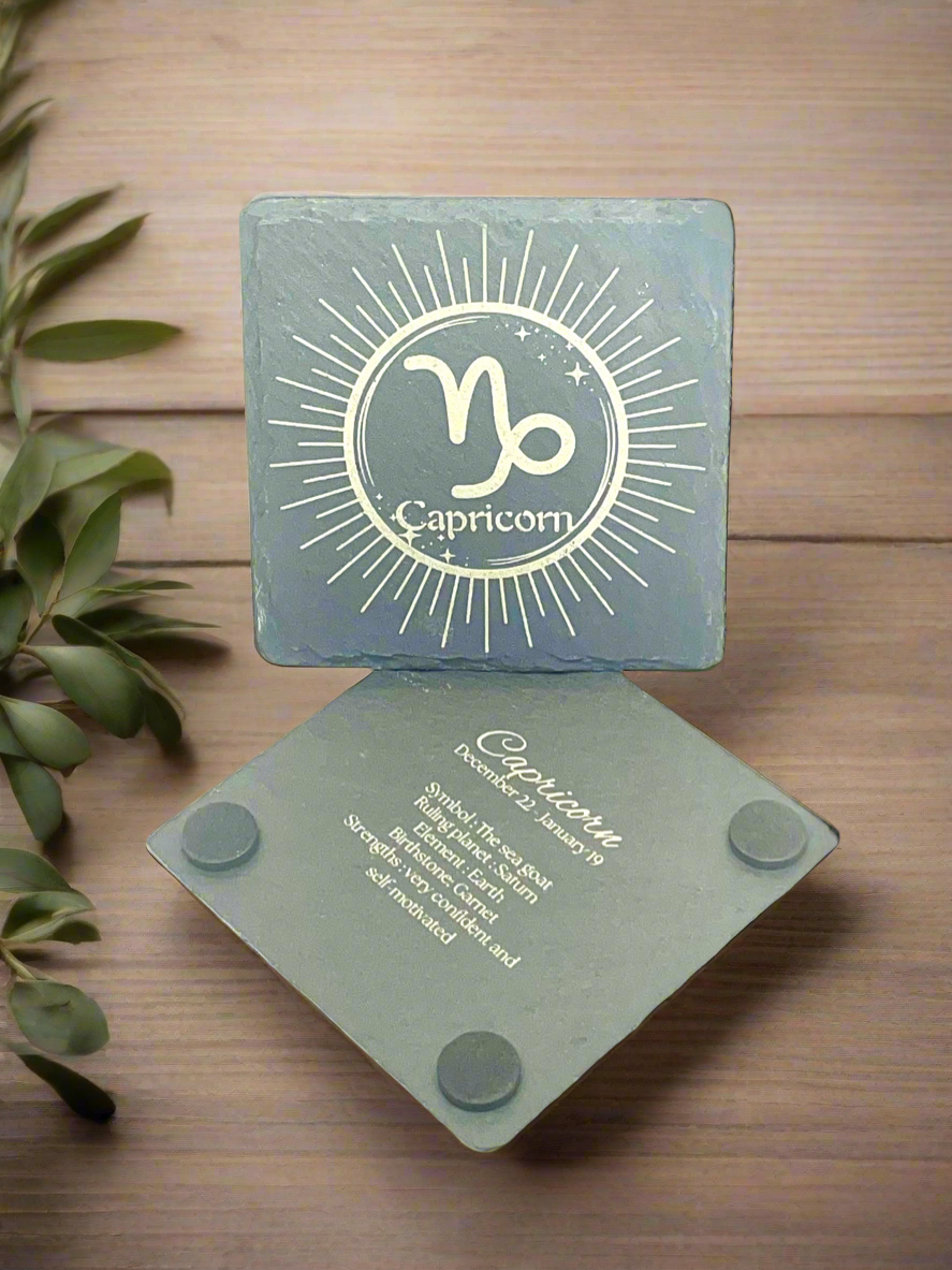 Capricorn (Slate Coaster)