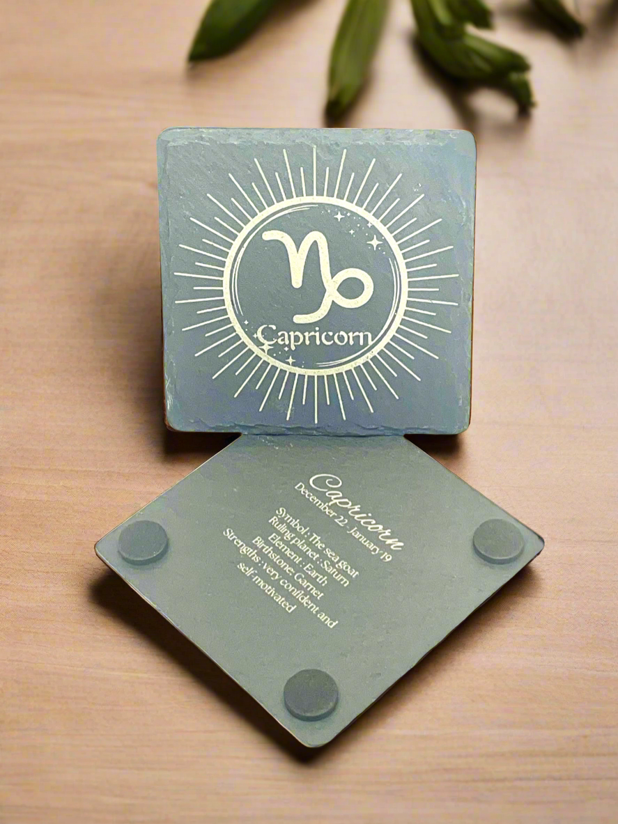 Capricorn (Slate Coaster)