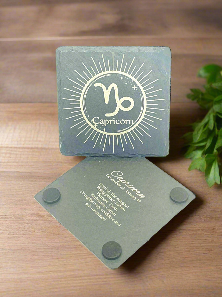 Capricorn (Slate Coaster)