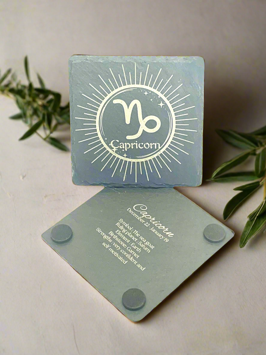 Capricorn (Slate Coaster)