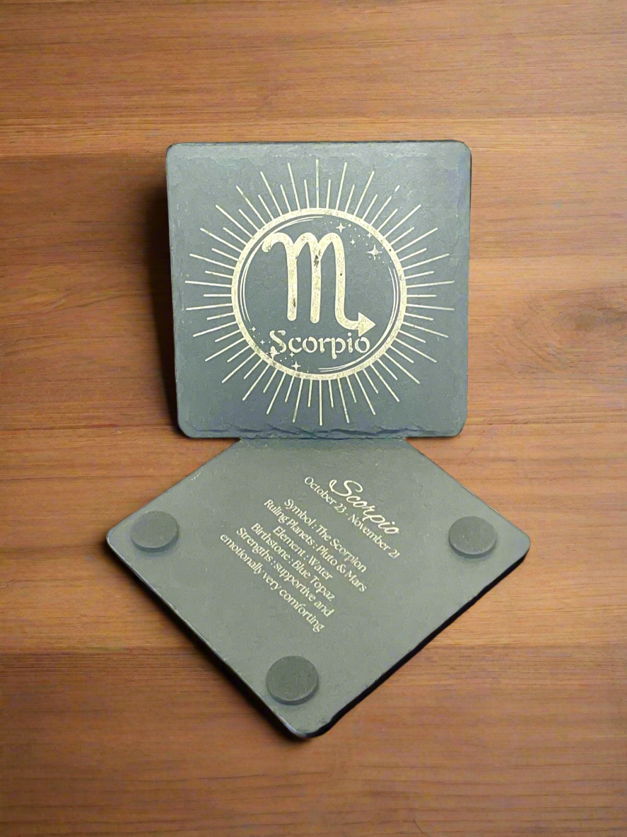 Scorpio (Slate Coaster)