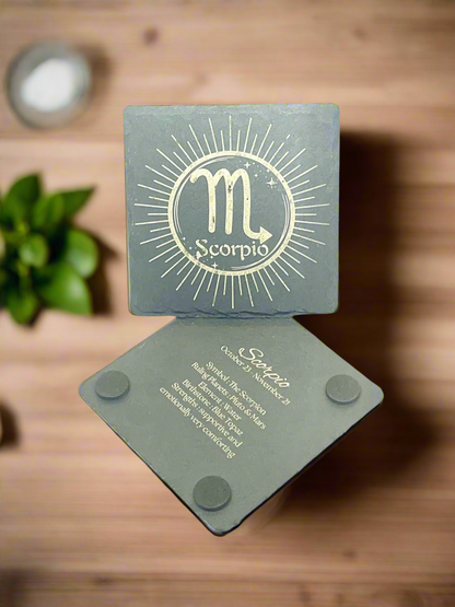 Scorpio (Slate Coaster)