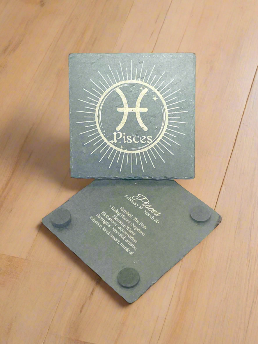 Pisces (Slate Coaster)