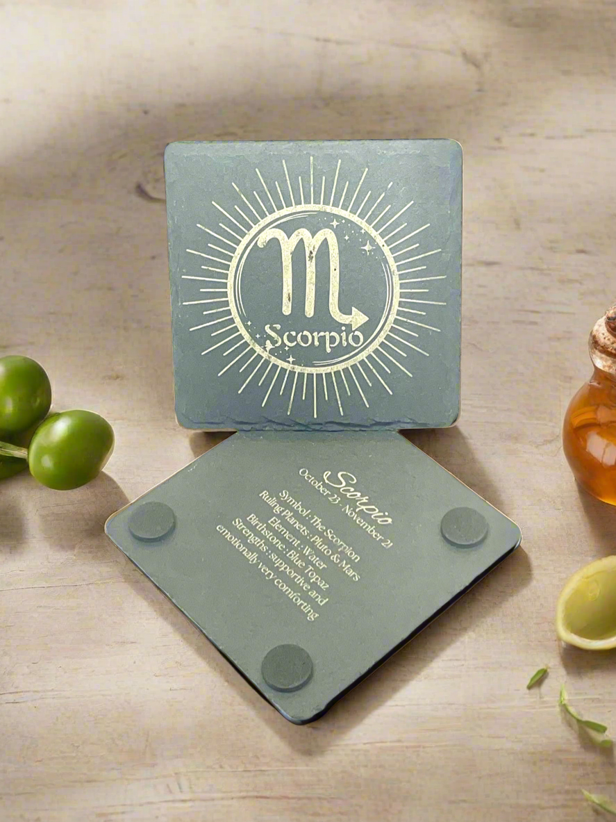 Scorpio (Slate Coaster)