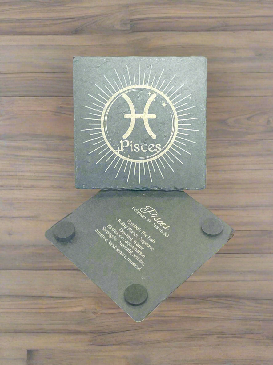 Pisces (Slate Coaster)