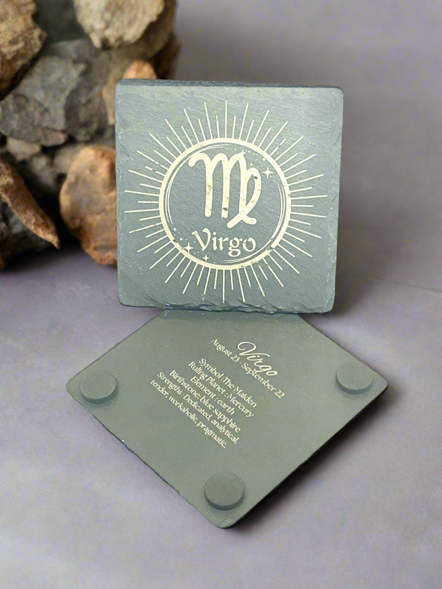 Virgo (Slate Coaster)