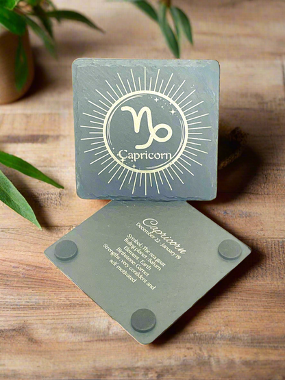 Capricorn (Slate Coaster)