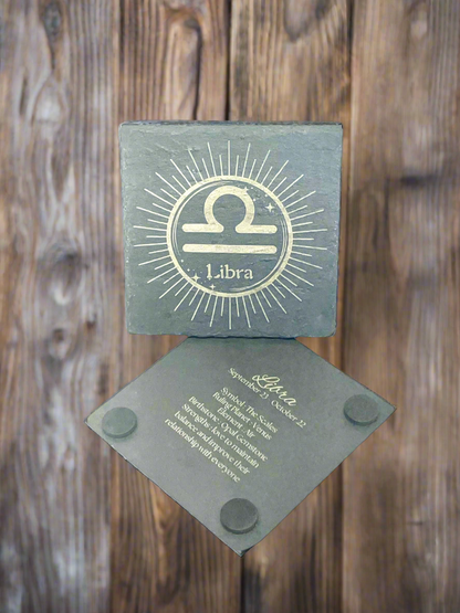 Libra (Slate Coaster)