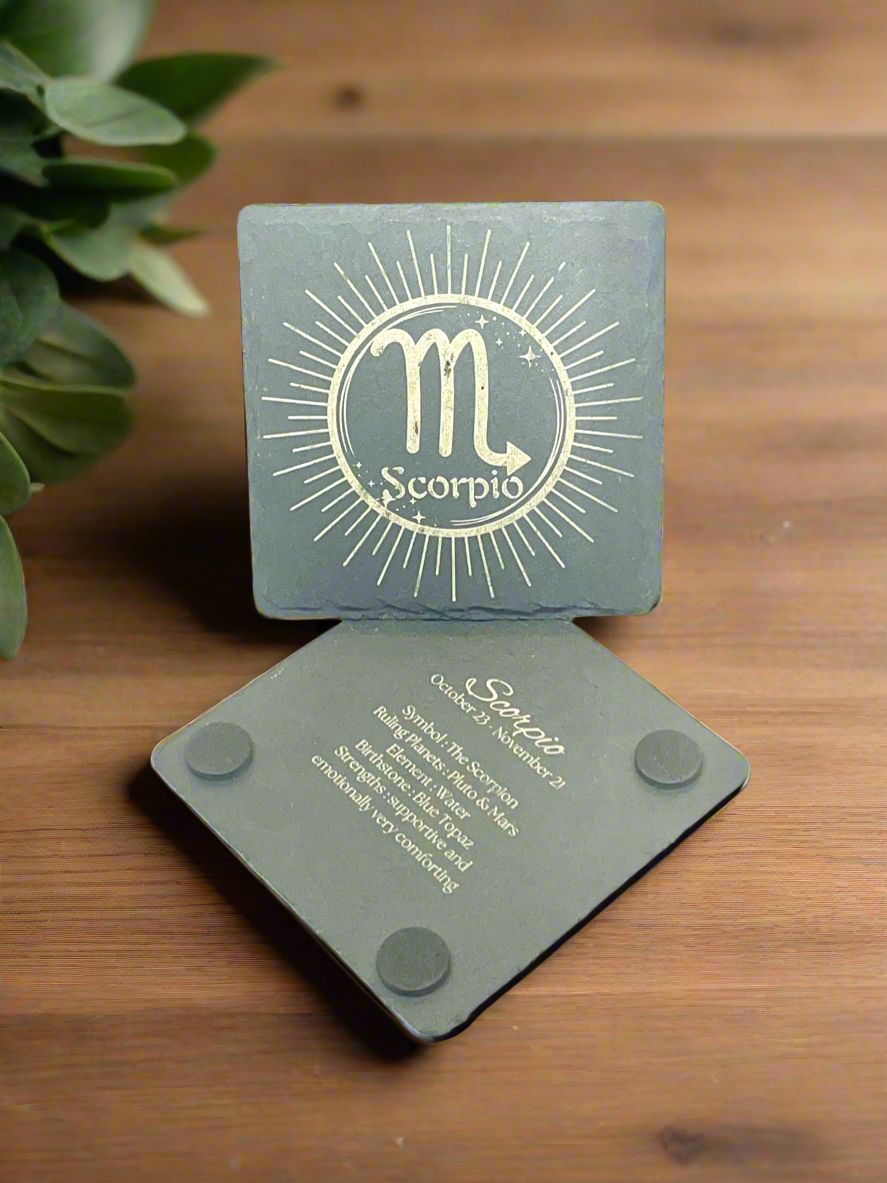 Scorpio (Slate Coaster)