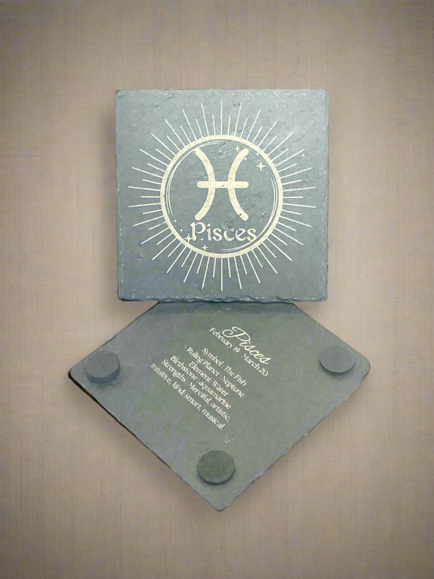 Pisces (Slate Coaster)