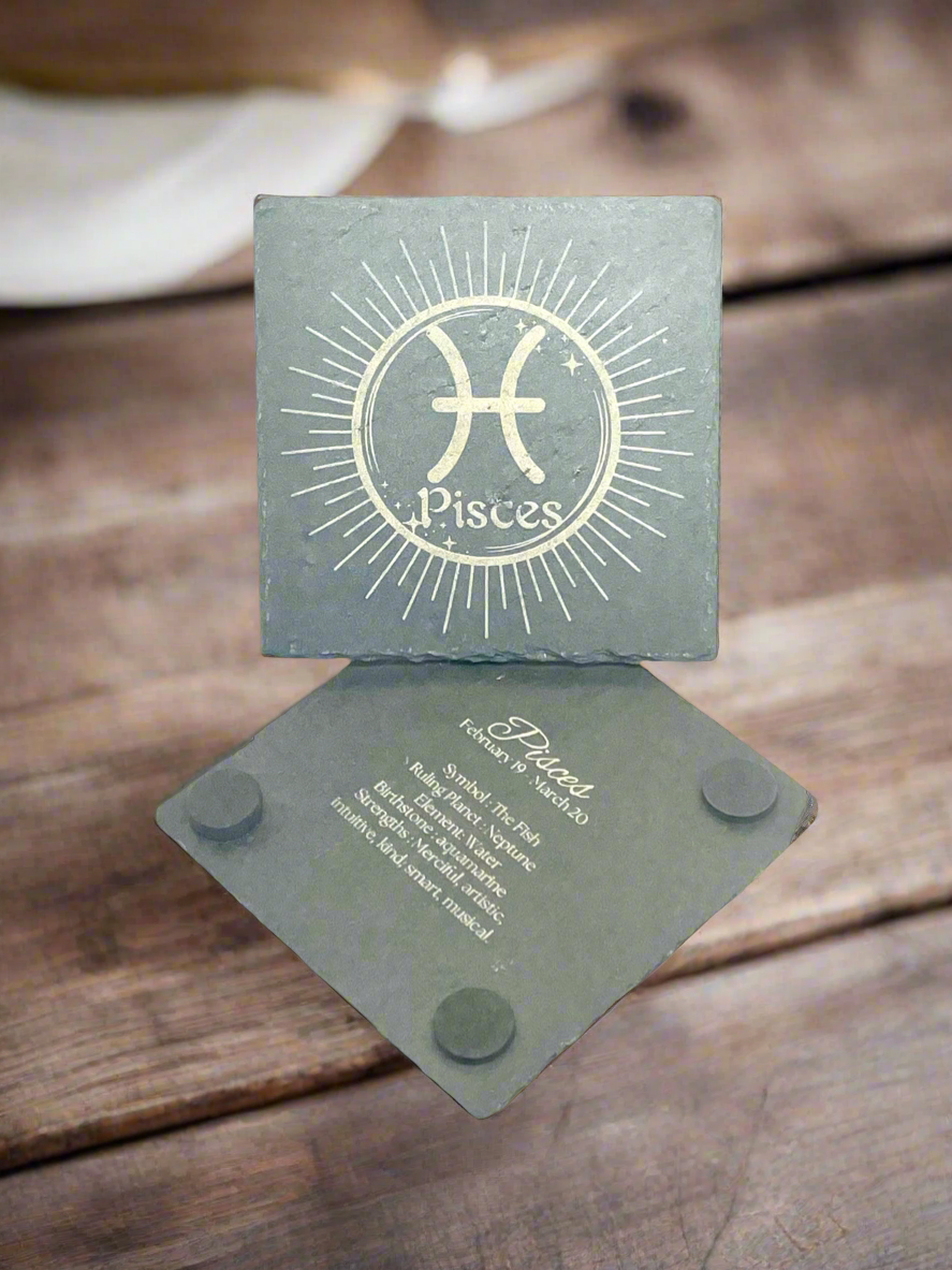 Pisces (Slate Coaster)