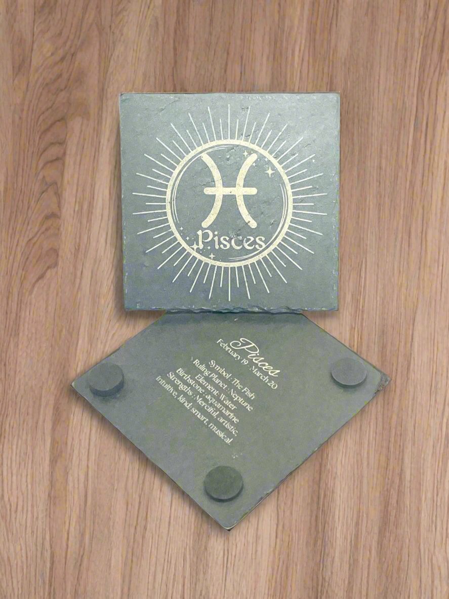 Pisces (Slate Coaster)