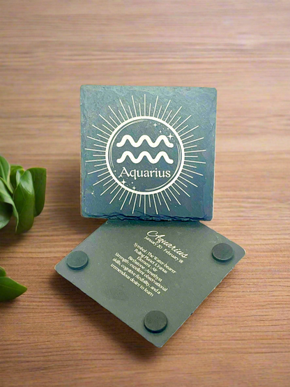 Aquarius (Slate Coaster)