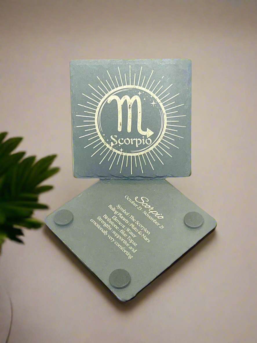 Scorpio (Slate Coaster)